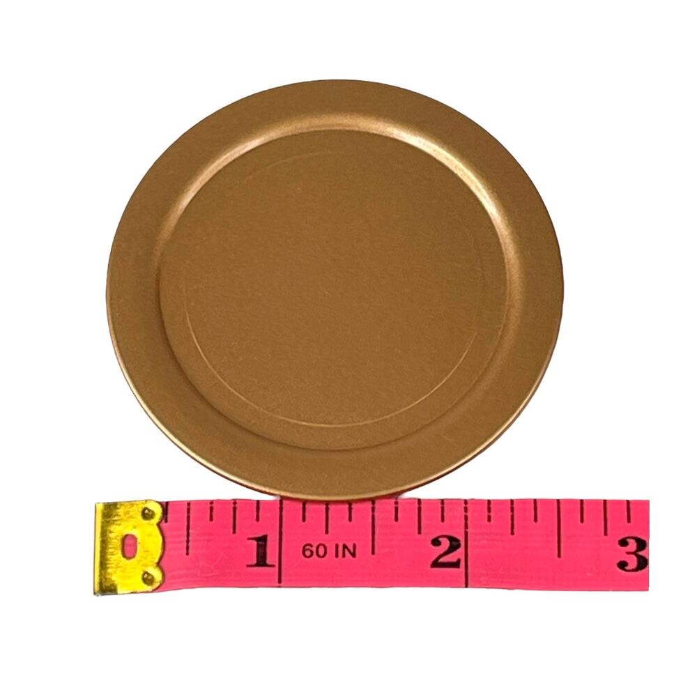 American Girl Gold Copper PLATE 2.5” Blaire Doll Restaurant Dessert Accessory